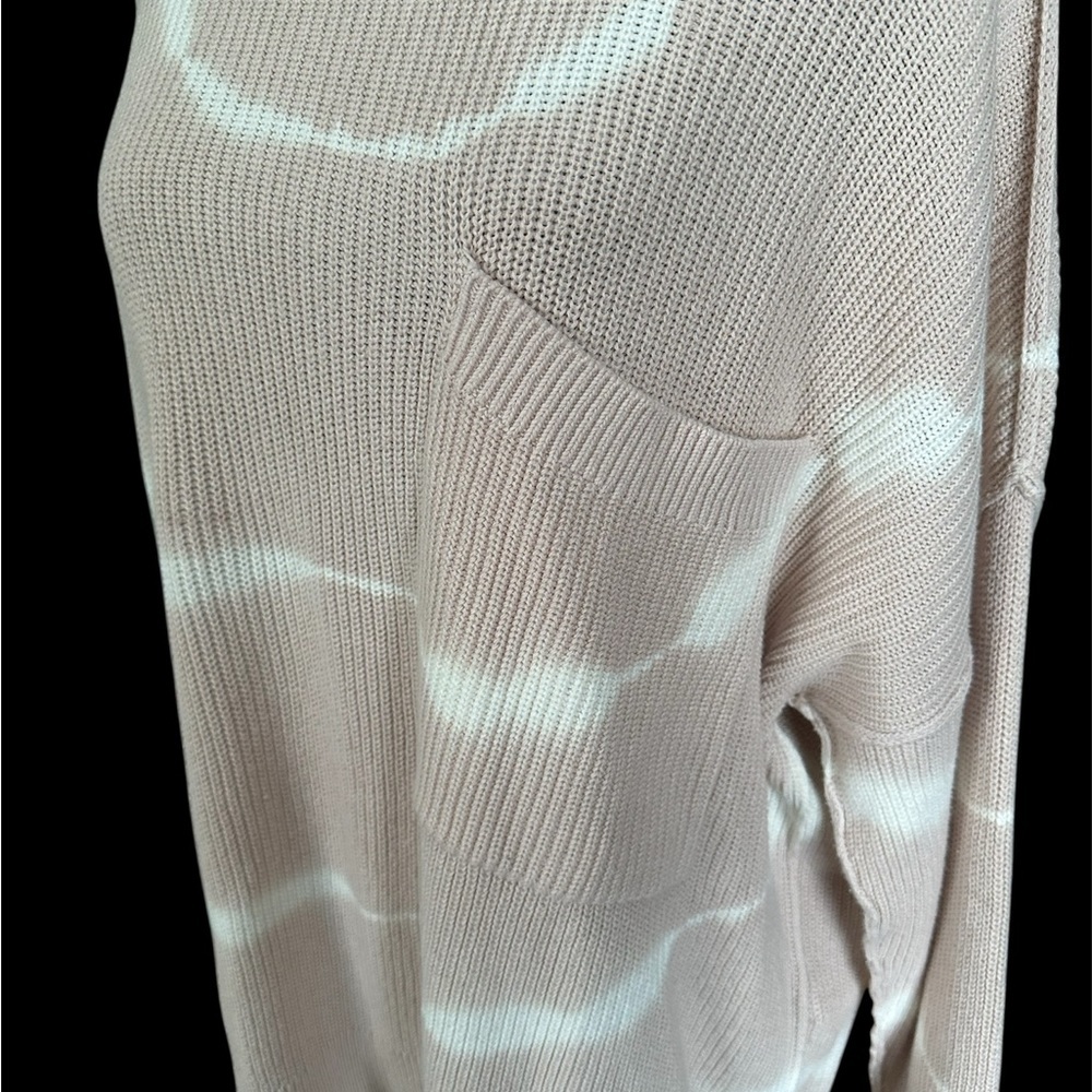 Pistola Darya distressed ribbed cream cotton sweater Women’s Size M *Oversized* - Picture 2 of 8